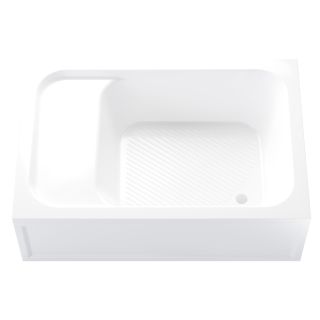 Душевой поддон прямоугольный RGW BC/L 16180682-91 с сиденьем 80x120см белый